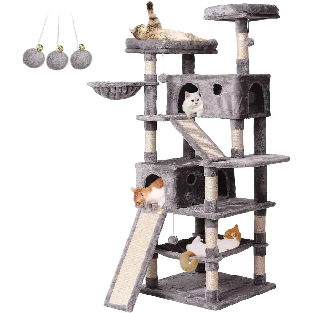 Cat Scratching Post - Multi-Level 70.1 Cat Tree with Scratching