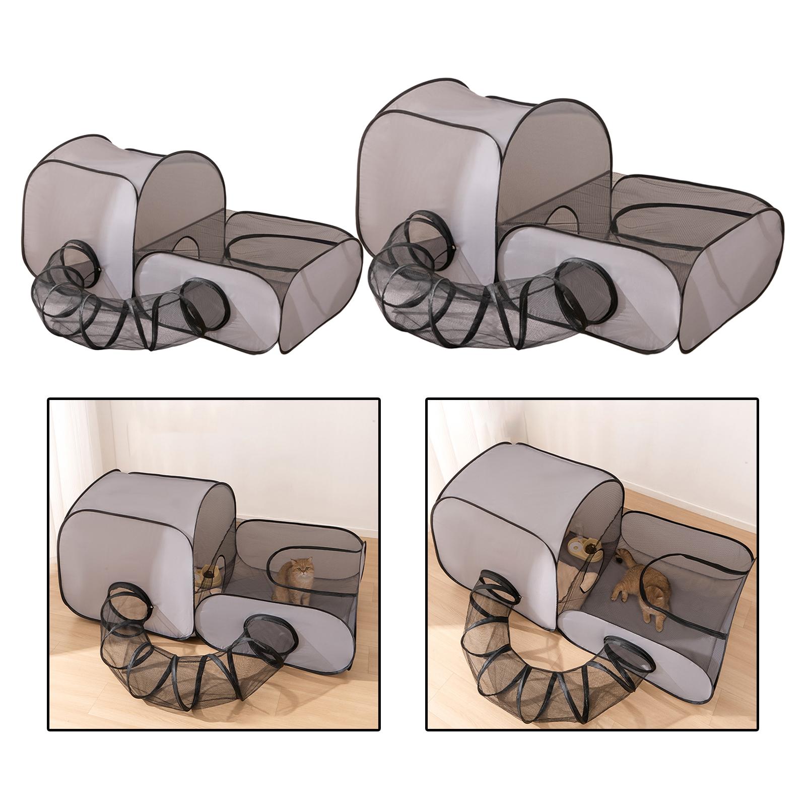 Cat Tunnel Toy - Cat Tube Tunnel Cage House Folded