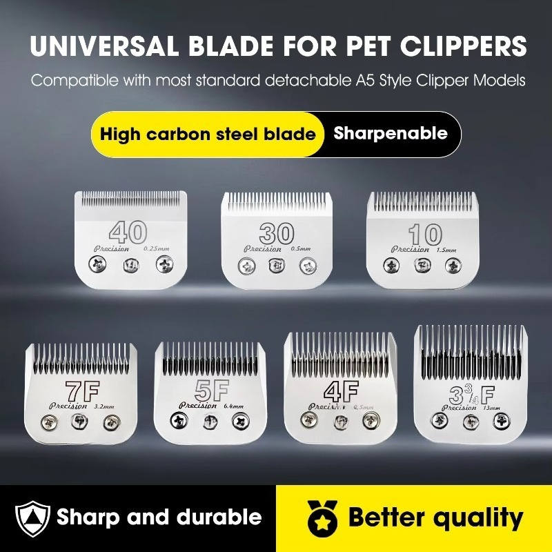 A5 Clipper Blades 10# 30# 40#  - Dog Grooming Clippers 评论和价格
