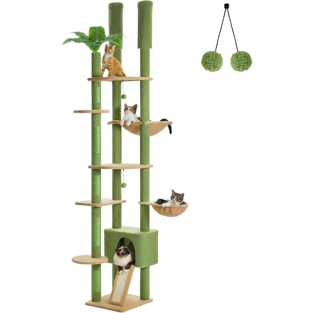 Adjustable Tall Cat Tree Tower - Cat Scratching Post 评论和价格