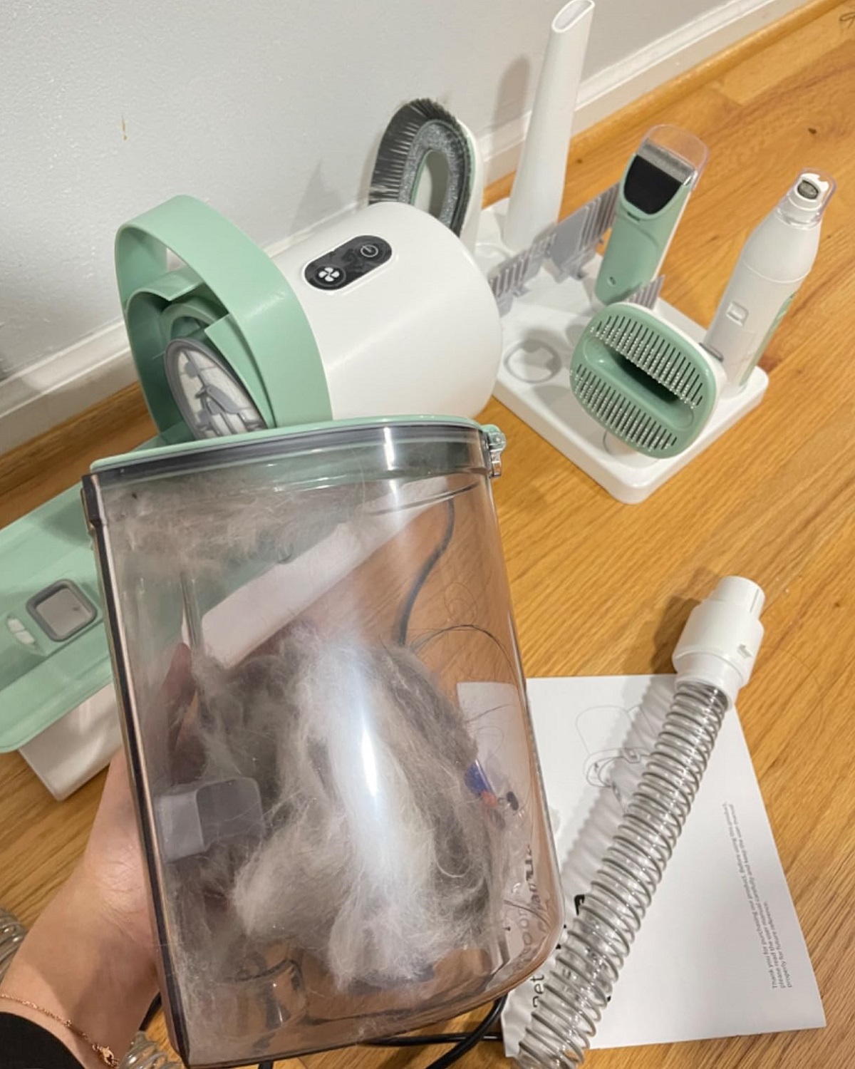 STLF JW  11000Pa Vacuum Pet Gr - Dog Grooming Clippers 评论和价格