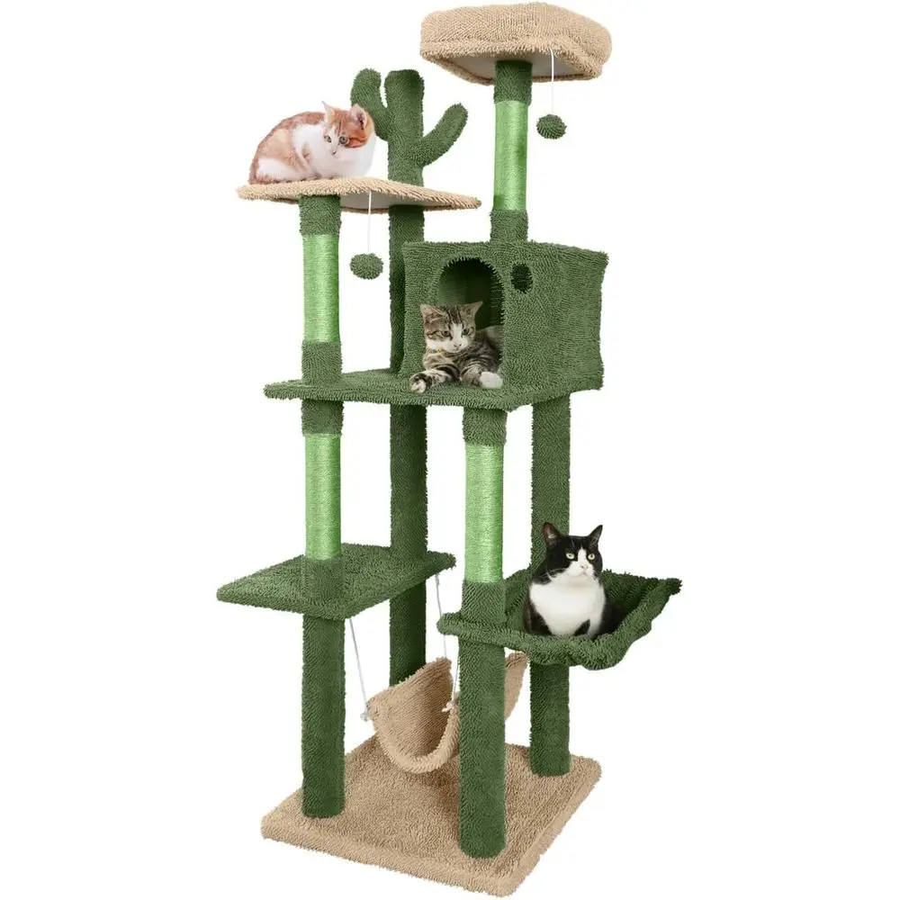 Multi-Level 70-Inch Cactus-The - Cat Scratching Post 评论和价格
