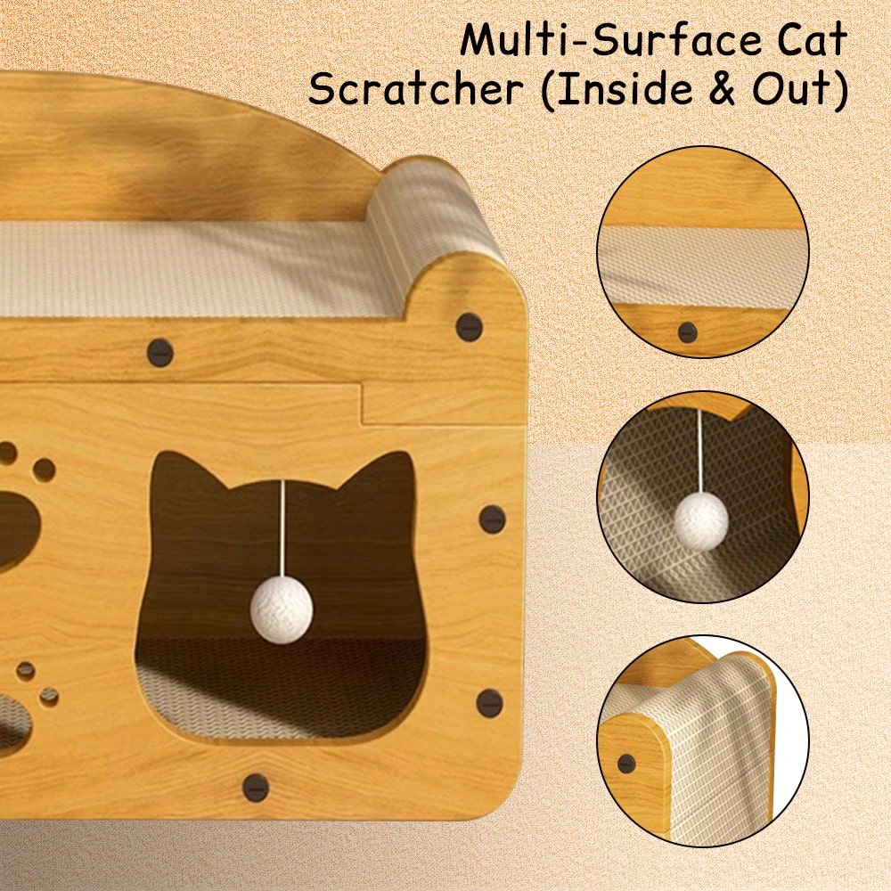 Luxury Double-Level Cat Scratc - Cat Scratching Post 评论和价格
