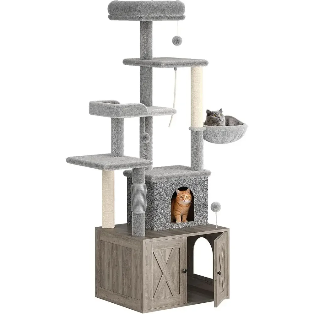 Large Multi-Level Cat Playhous - Cat Scratching Post 评论和价格