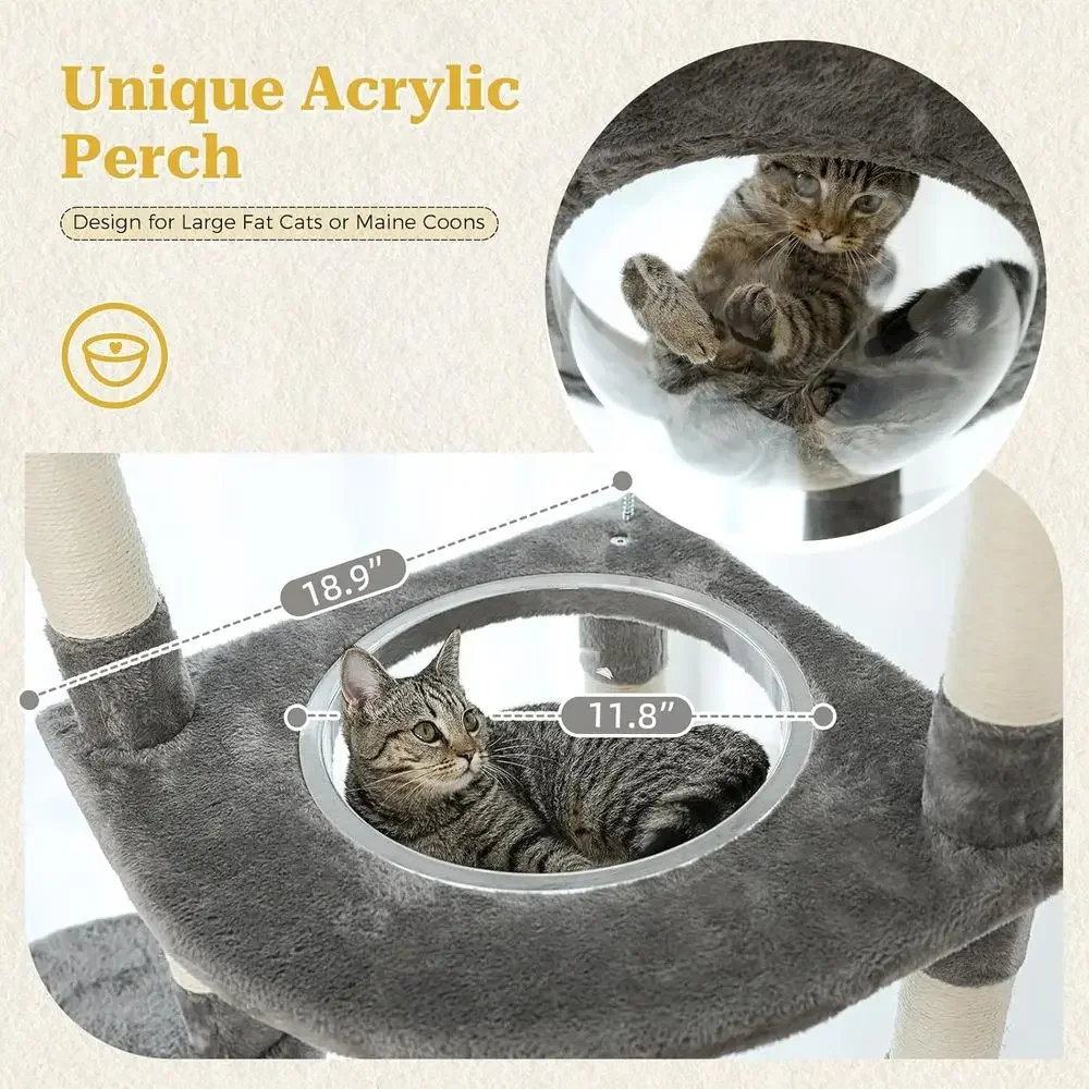 Adjustable Height Cat Tower: S - Cat Scratching Post 评论和价格