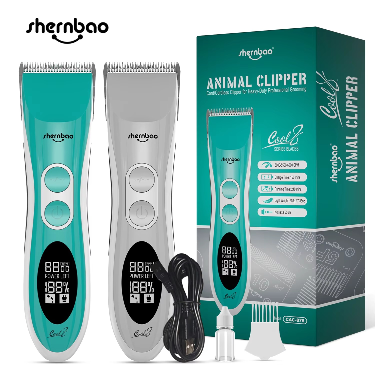 Shernbao CAC-878 Professional  - Dog Grooming Clippers 评论和价格