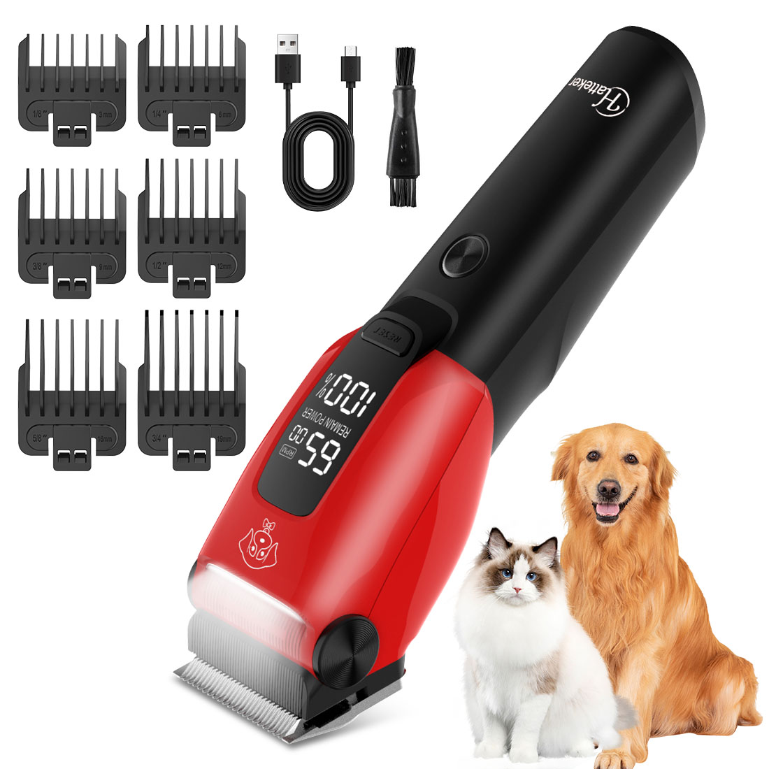 Hatteker Electric Pet Hair Cli - Dog Grooming Clippers 评论和价格