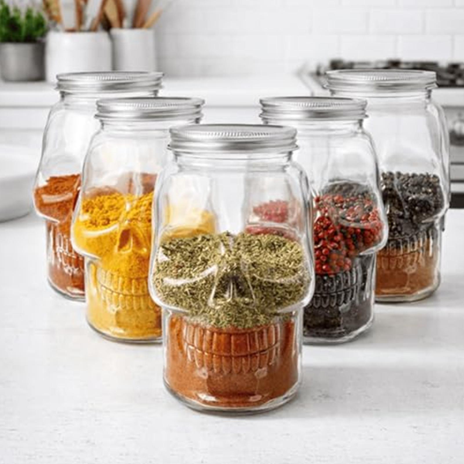Transparent Skull Jars with Li - Pet Supplies Young 评论和价格