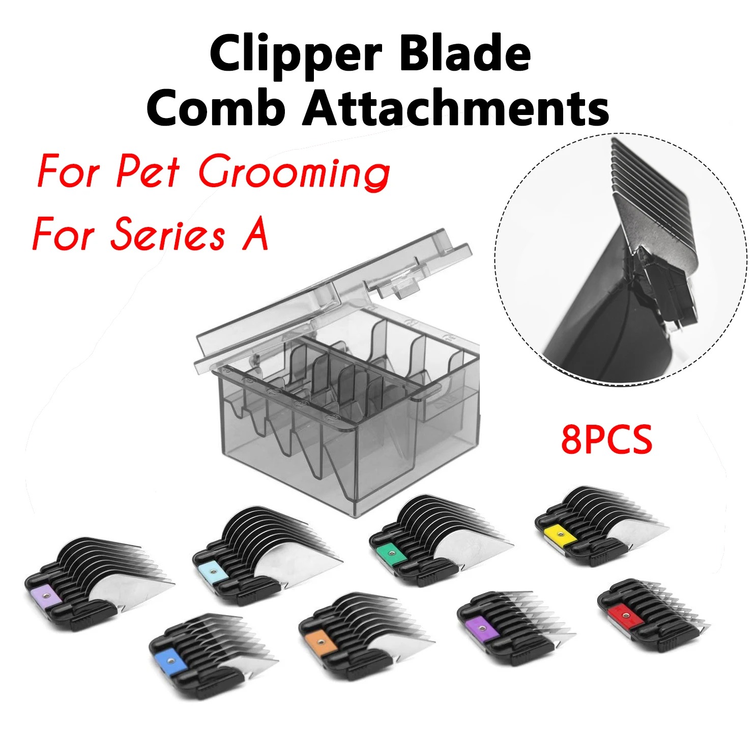 Clipper Guide Combs Kit Set Bl - Dog Grooming Clippers 评论和价格