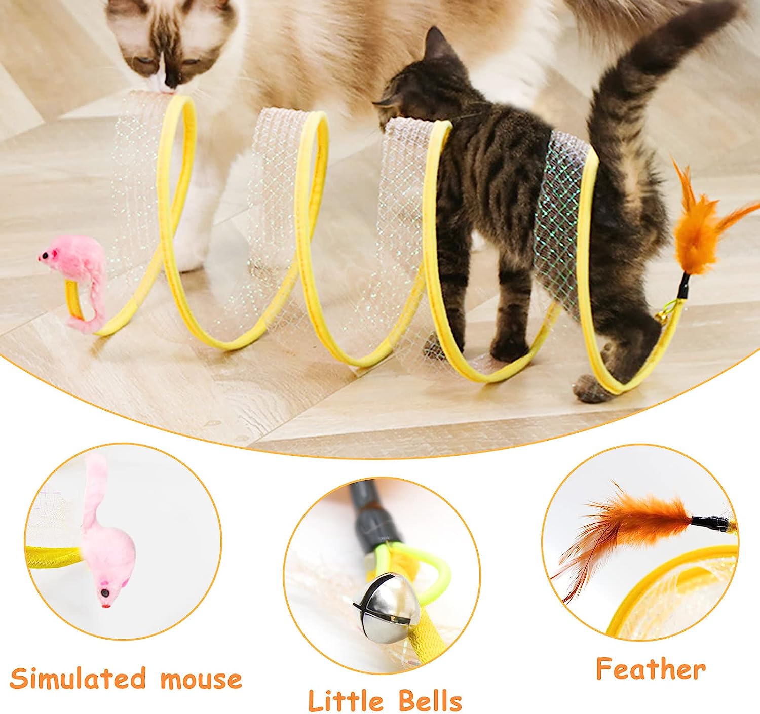 Folded Cat Tunnel S Type Cats  - Cat Tunnel Toy 评论和价格