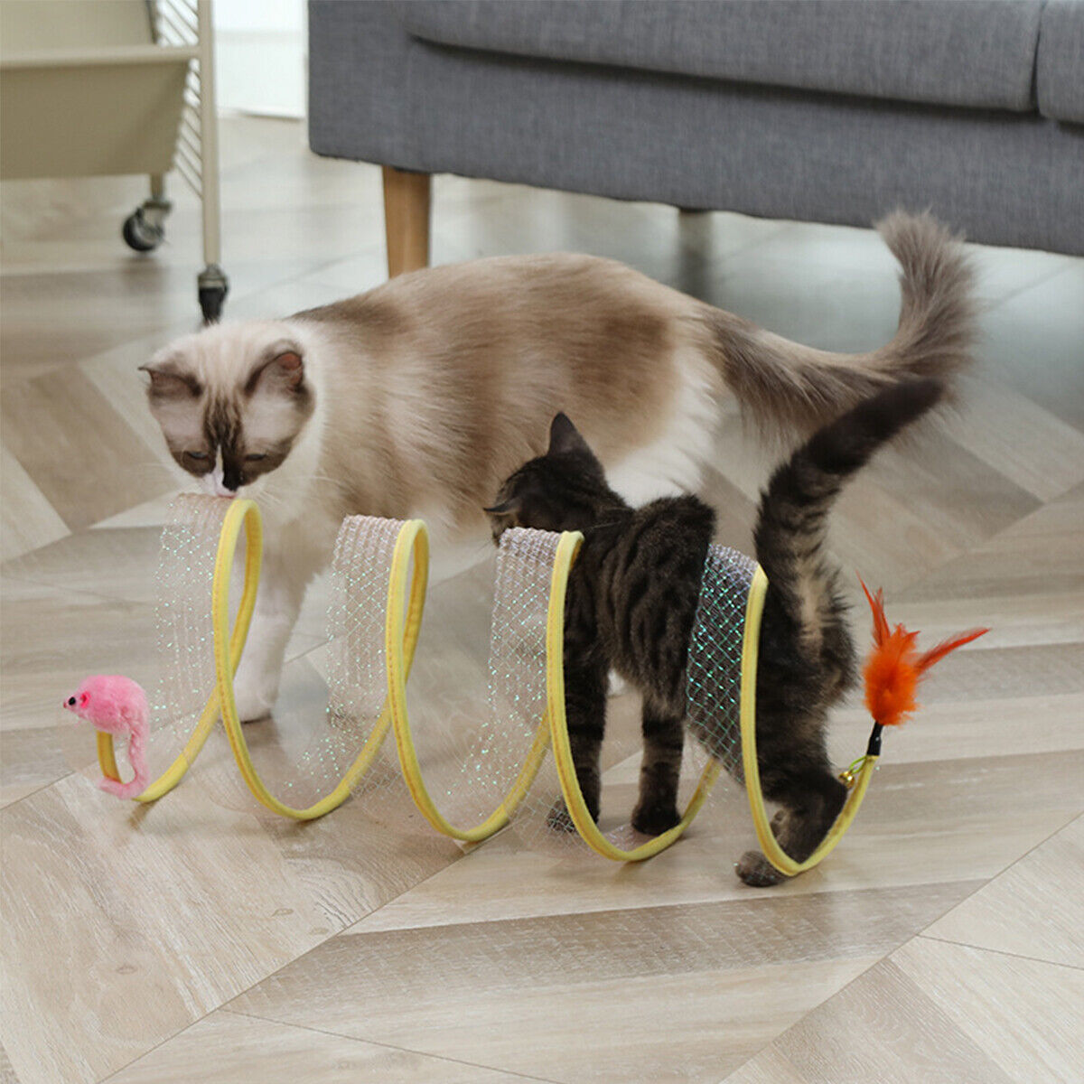 Folded Cat Tunnel S Type Cats  - Cat Tunnel Toy 评论和价格