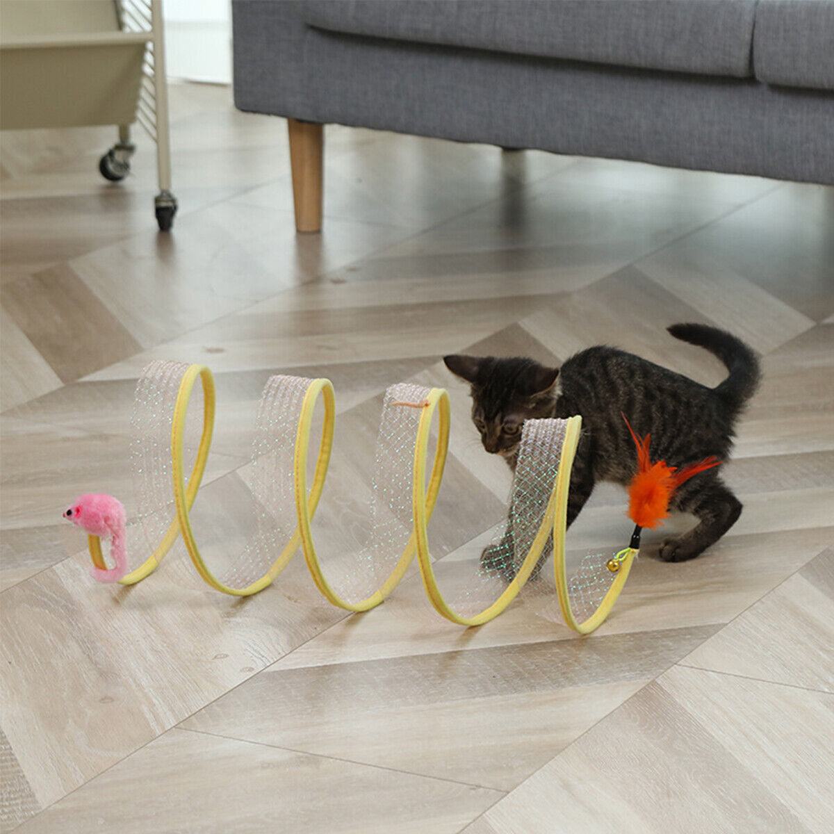 Folded Cat Tunnel S Type Cats  - Cat Tunnel Toy 评论和价格
