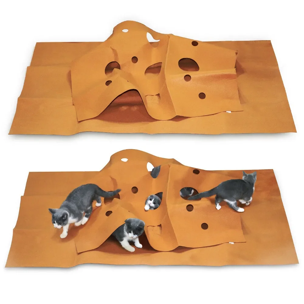 Cat Playing Game Mat Pet Toys  - Cat Tunnel Toy 评论和价格