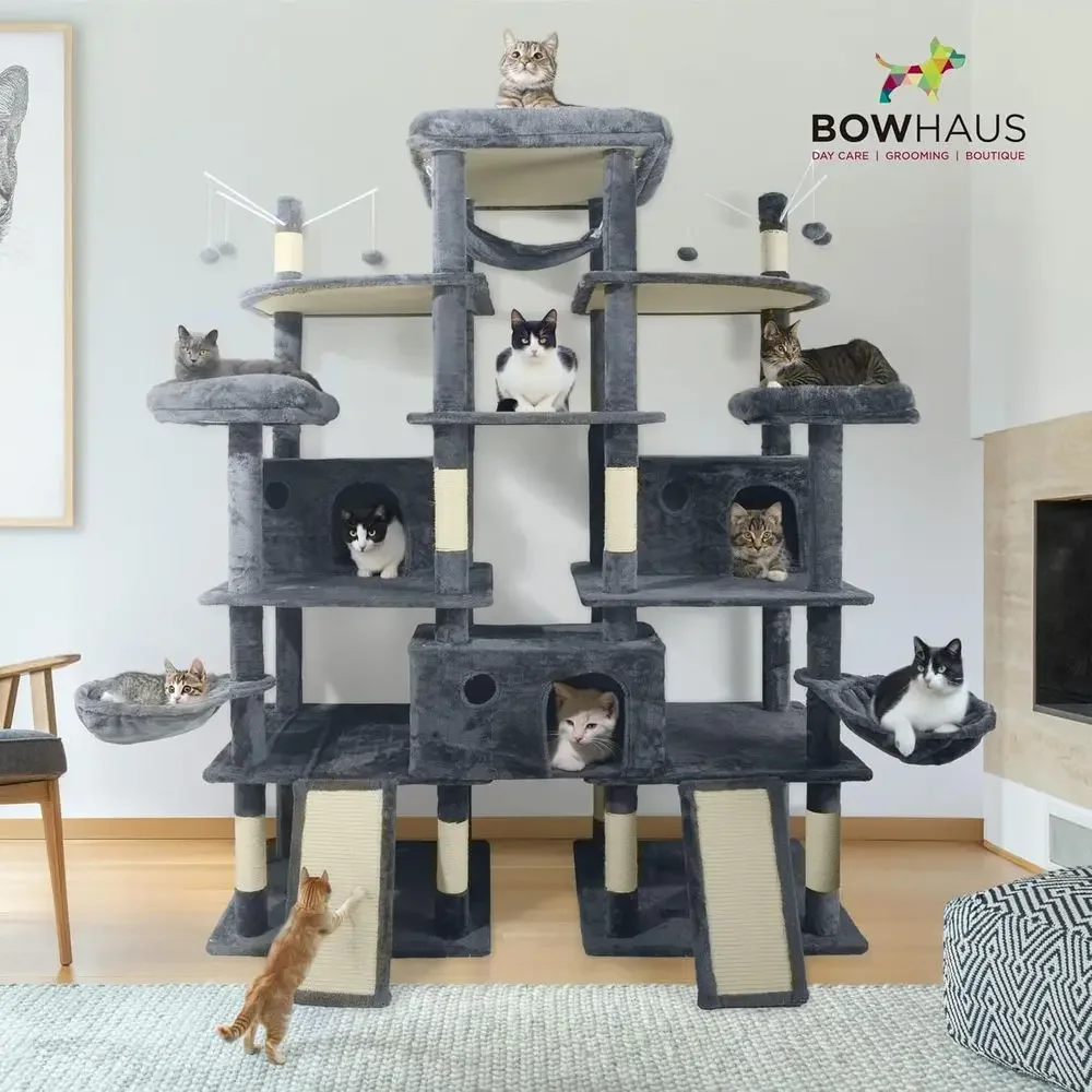 80-Inch Tall Cat Tower for Lar - Cat Scratching Post 评论和价格