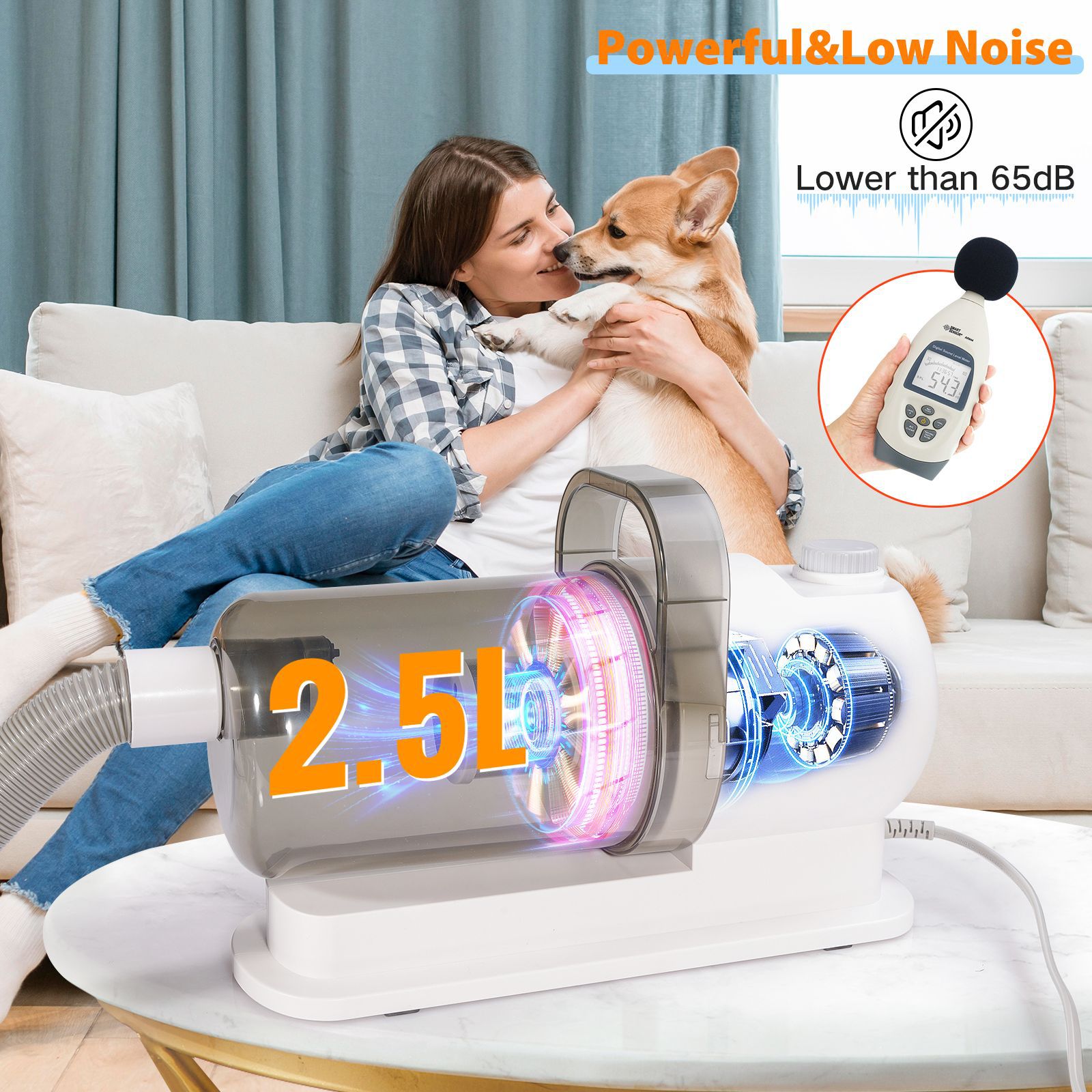 6 In 1 Pet Grooming Vacuum Kit - Dog Grooming Clippers 评论和价格