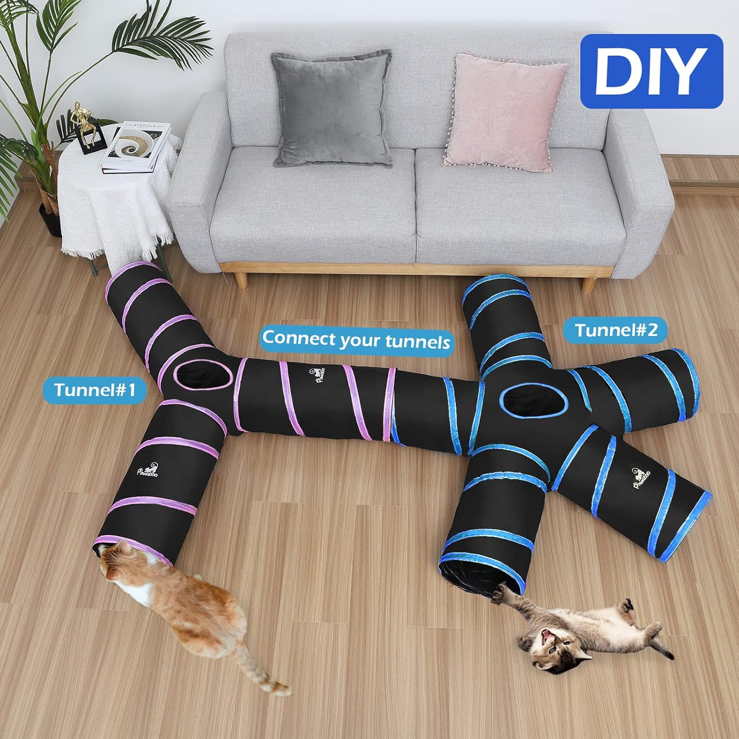 Pawaboo Cat Toys Cat Tunnel Tu - Cat Tunnel Toy 评论和价格