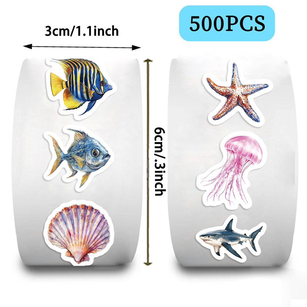 500PCS Ocean Animal Stickers R - Pet Supplies Rewards 评论和价格