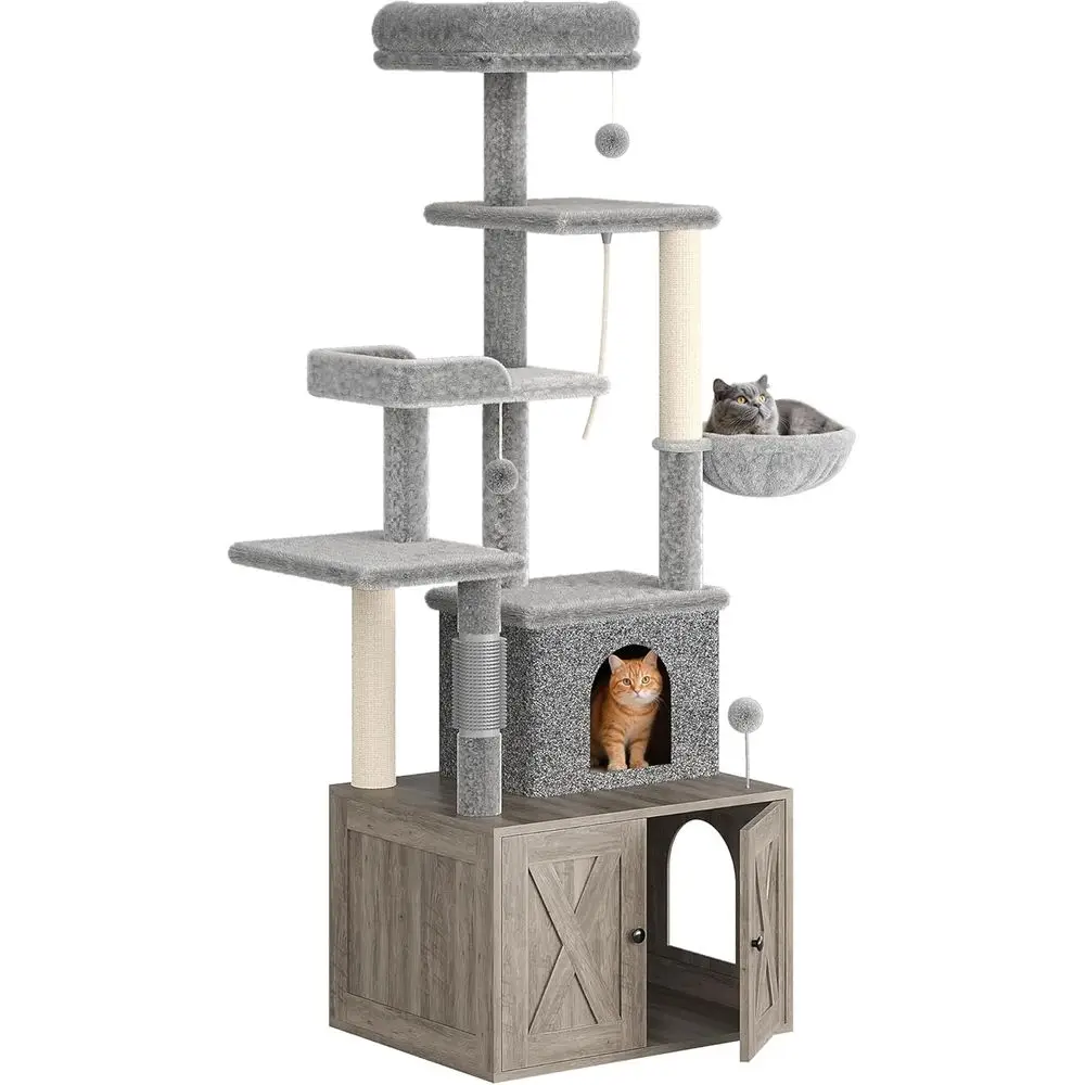 Large Multi-Level Cat Playhous - Cat Scratching Post 评论和价格