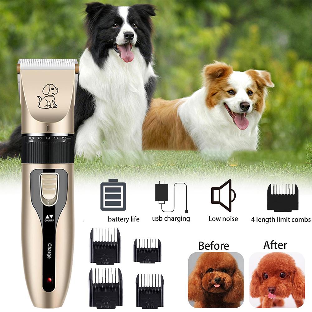 USB Rechargeable Pet Hair Clip - Dog Grooming Clippers 评论和价格