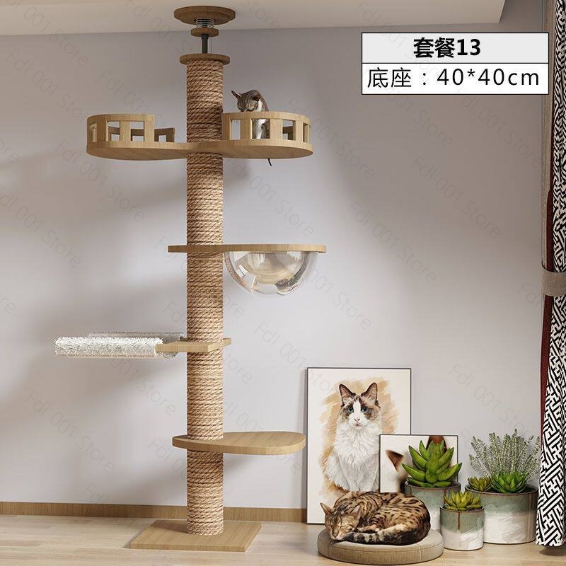 Adjustable Cat Tree House Cat  - Cat Scratching Post 评论和价格