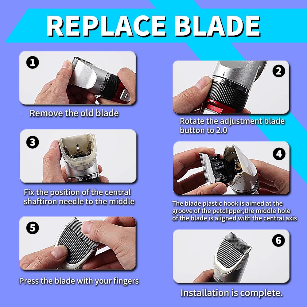 2/3pcs Dog Grooming Replacemen - Dog Grooming Clippers 评论和价格