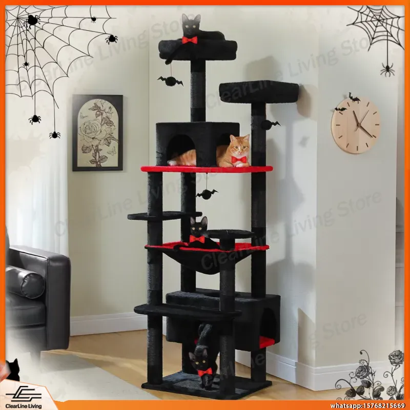 Large Cat Tree Tower for Indoo - Cat Scratching Post 评论和价格
